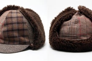 White Mountaineering Patchwork Chapka Cap