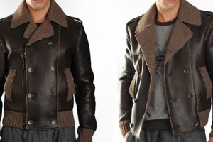 D&G Double Breasted Leather Jacket