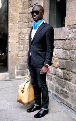 Harvey Ambomo, Photographed in Barcelona<br/> Click Photo To See More