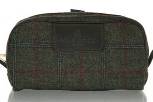 Murdock Green Check Wash Bag
