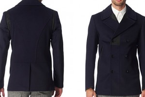 Alexander McQueen Silk-detail Peacoat